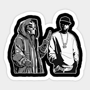 Dilla Vs mf Doom Sticker